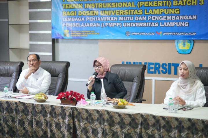 Unila Gelar Pelatihan Pekerti